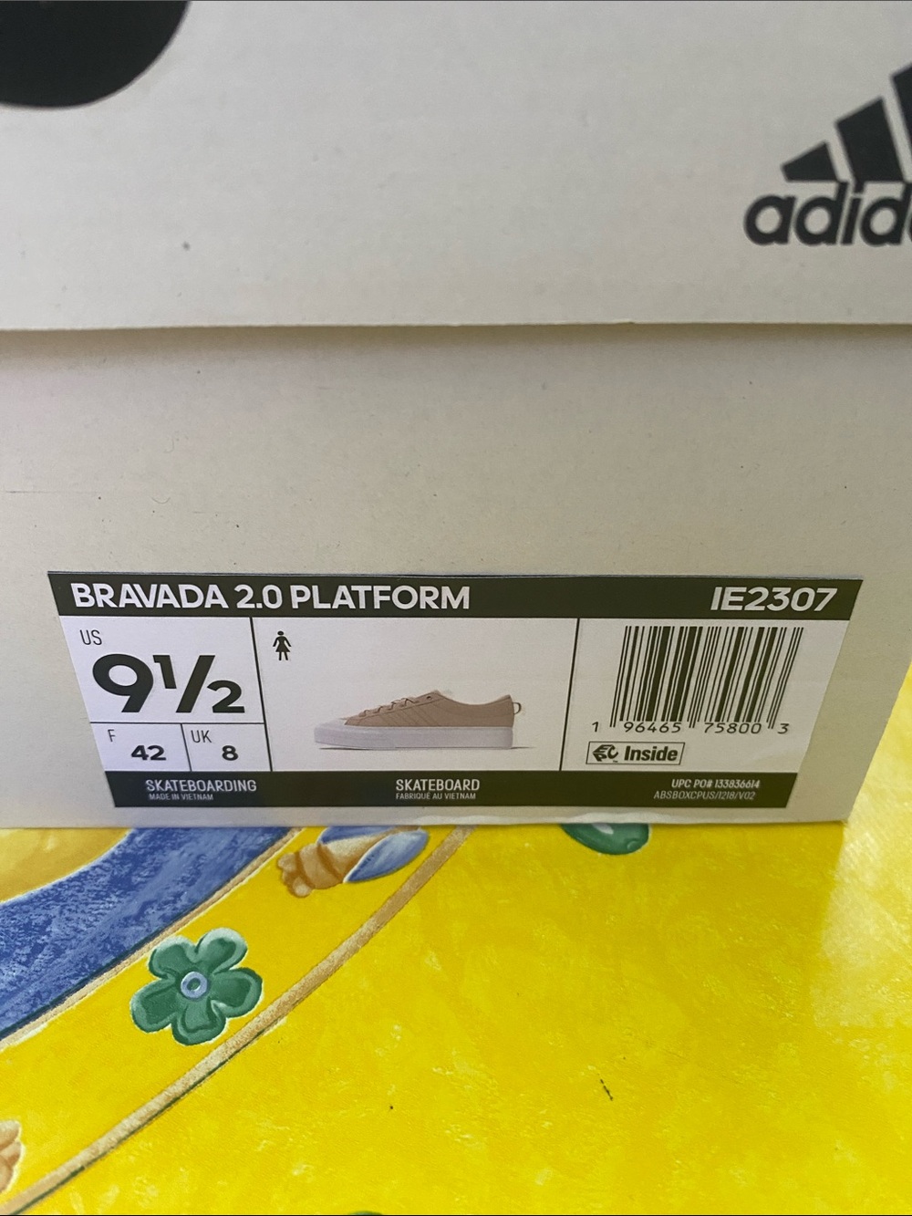 ADIDAS BRAVADA 2.0 PLATFORM skateboard lace up sneakers! Size 9.5 - Picture 9 of 10